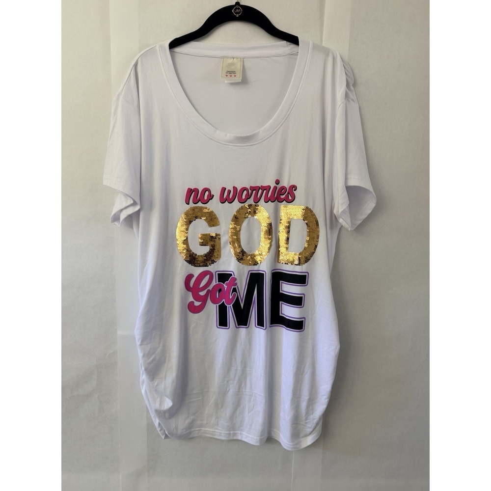 Fashion Of New York T-shirt No Worries God Got Me Size 3XL New